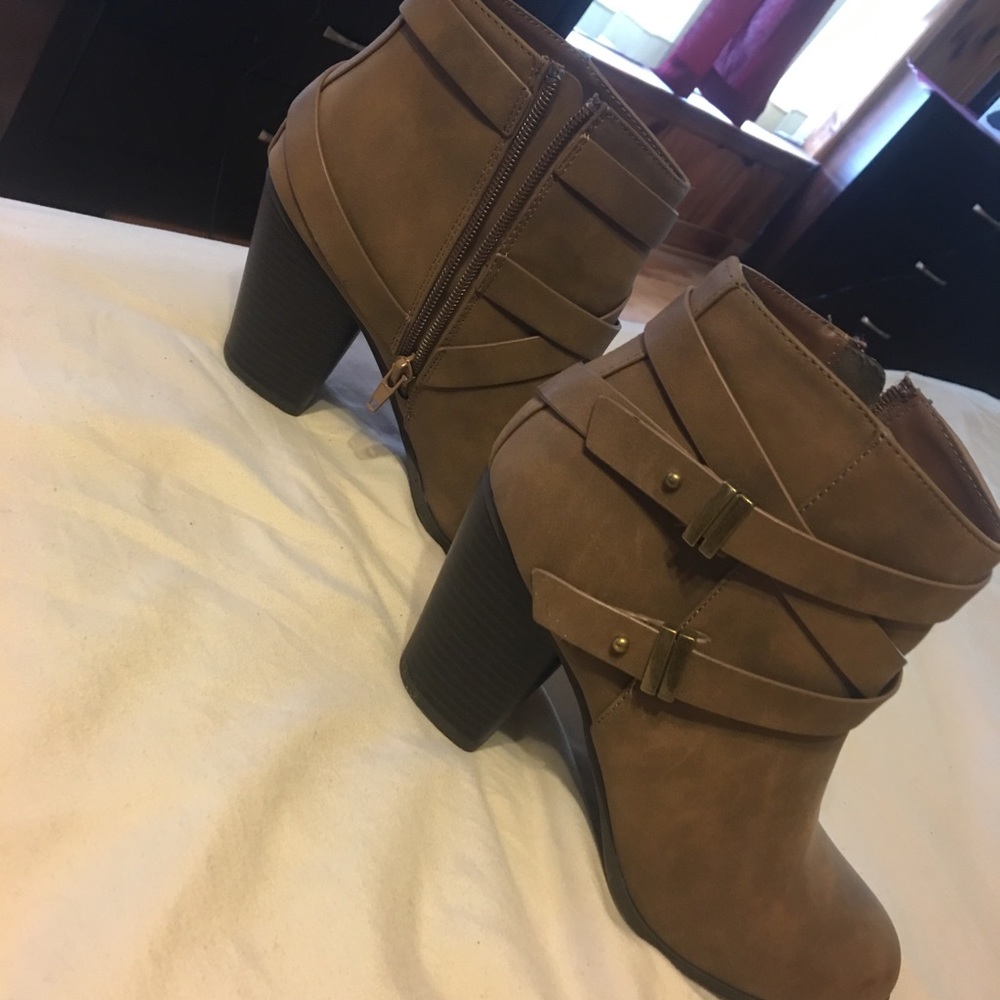 Brown booties